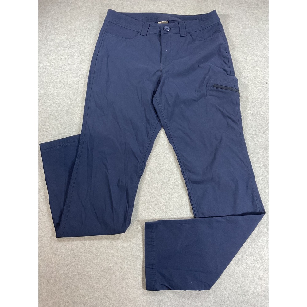 Eddie Bauer Women Navy Blue Guide Pro Hiking Pants Size 6 Outdoor Stretch 2113